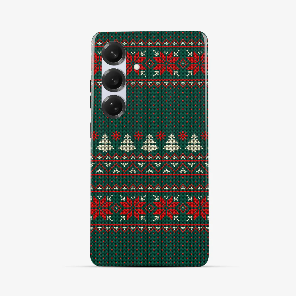 Christmas Sweater Samsung Phone Case - Image 4
