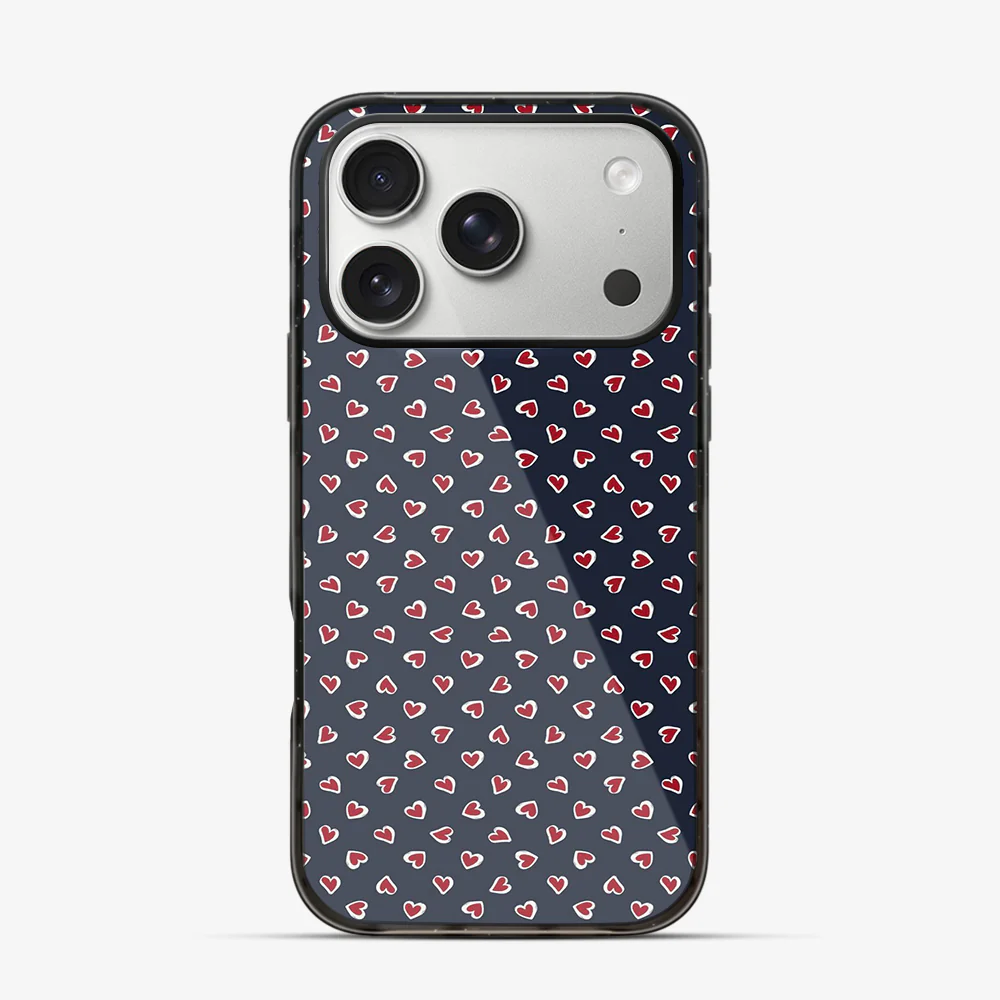 Falling Hearts | One iPhone 17 Pro Case - Image 5