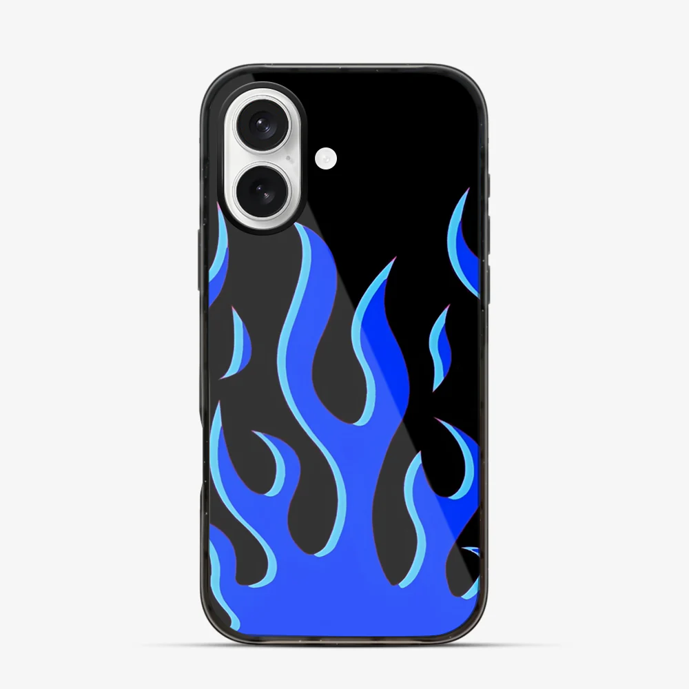Flame | Blue iPhone 16 Case - Image 5
