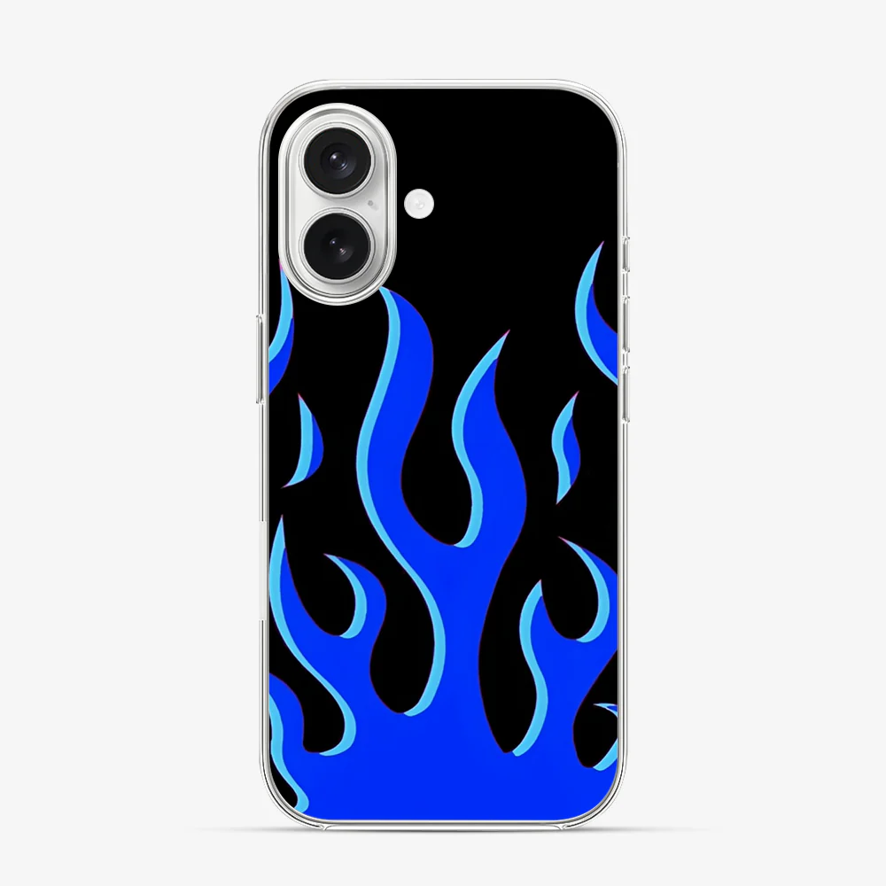 Flame | Blue iPhone 17 Case - Image 2