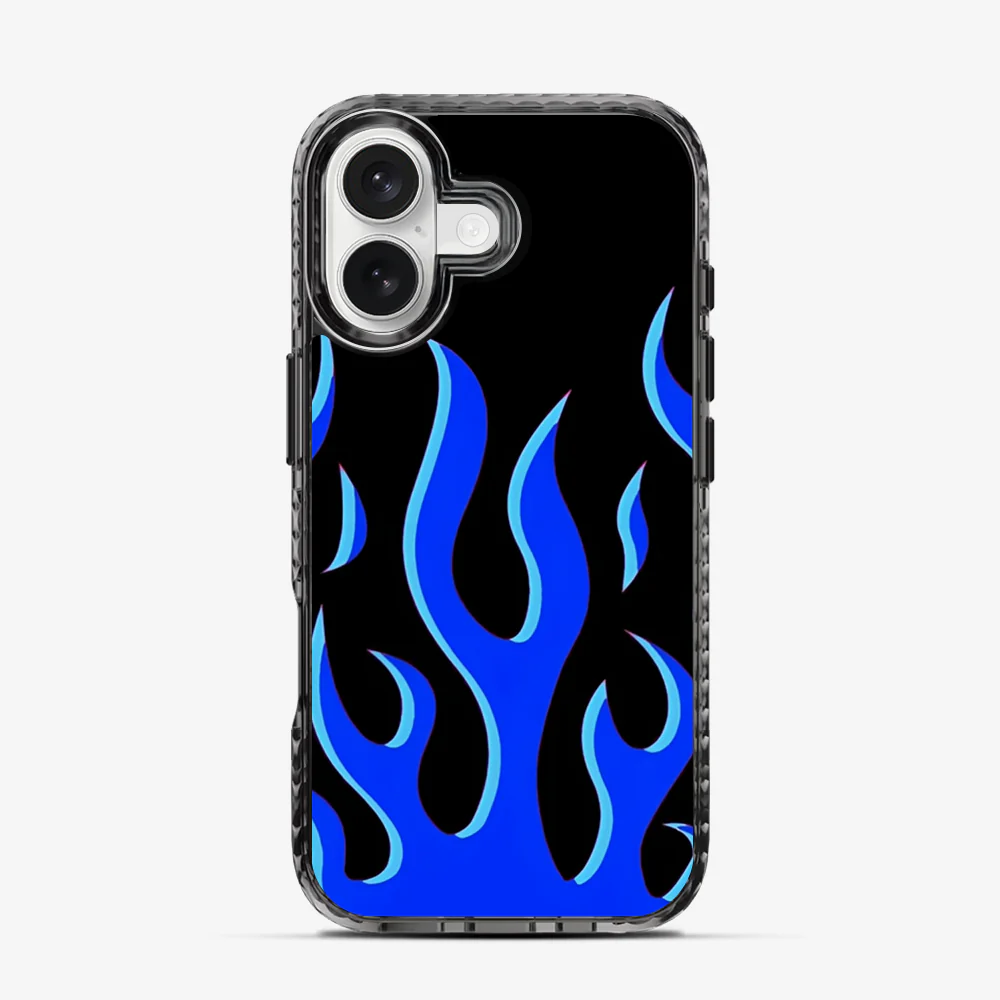 Flame | Blue iPhone 17 Case - Image 4