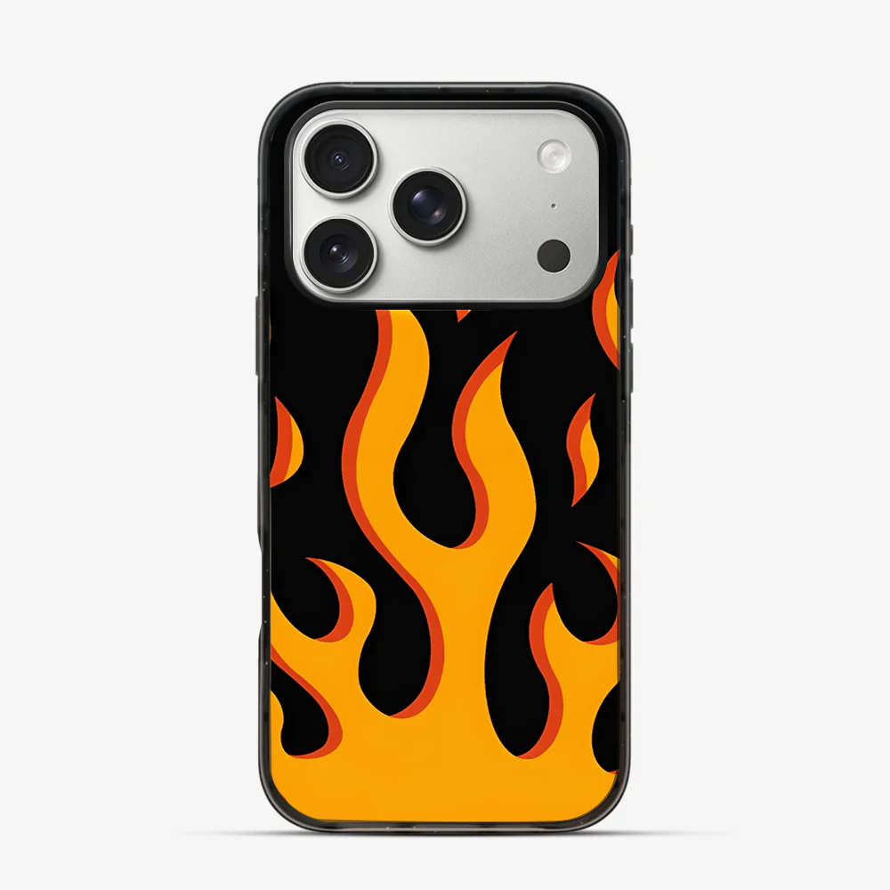 Flame | Orange iPhone 17 Pro Case - Image 3