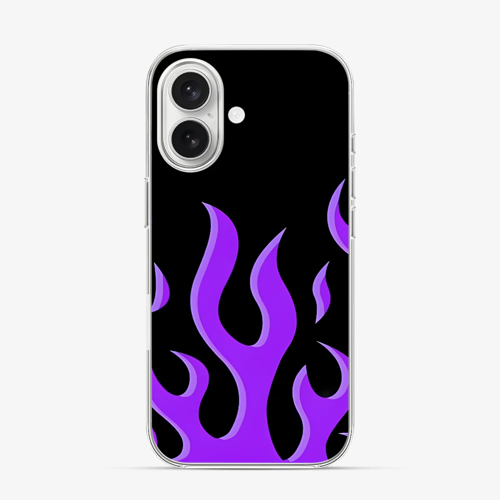 Flame | Purple iPhone 16 Case - Image 2