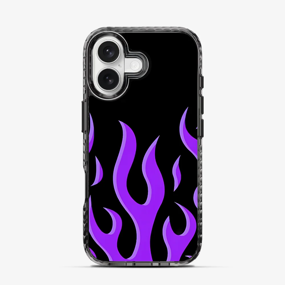 Flame | Purple iPhone 16 Case - Image 4