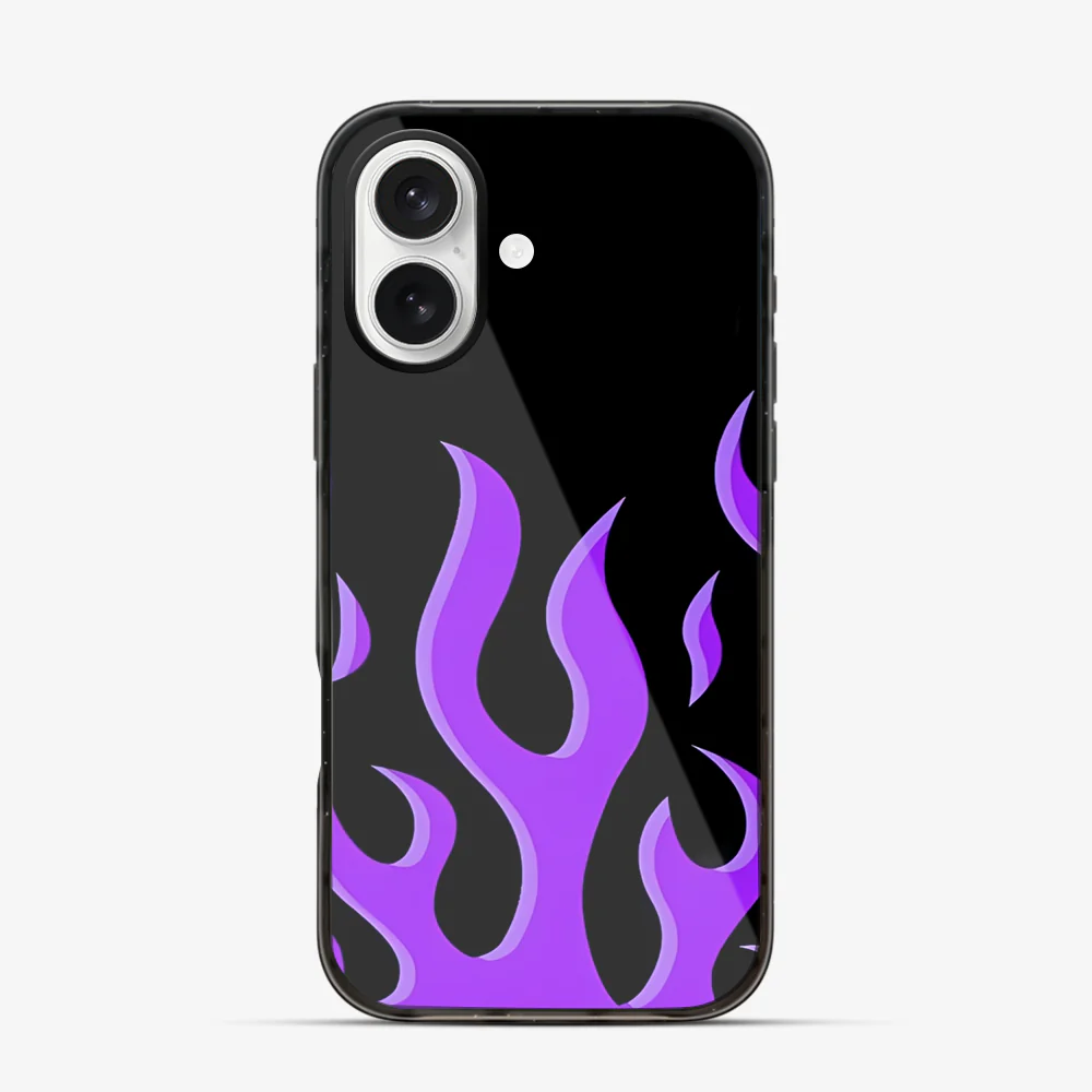 Flame | Purple iPhone 16 Case - Image 5