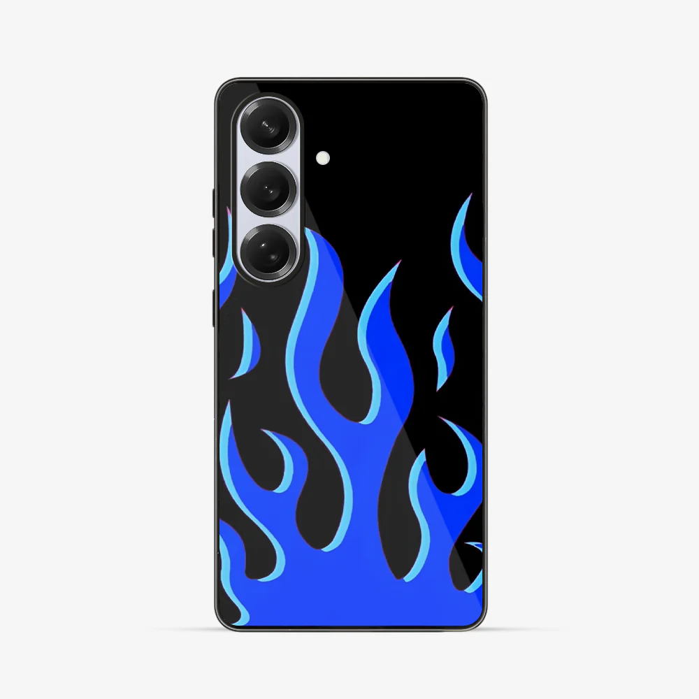 Flame Samsung Phone Case | Blue - Image 3