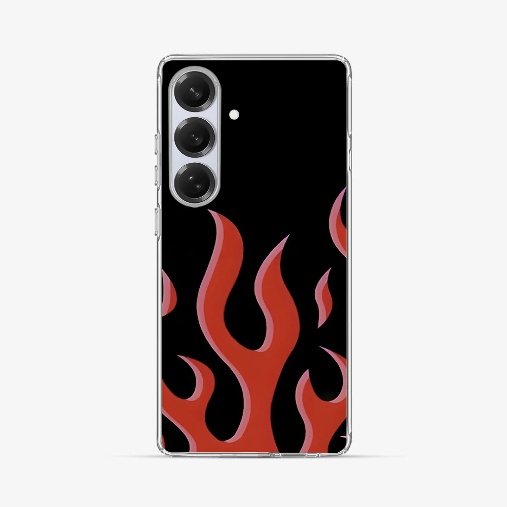Flame Samsung Phone Case | Red - Image 2