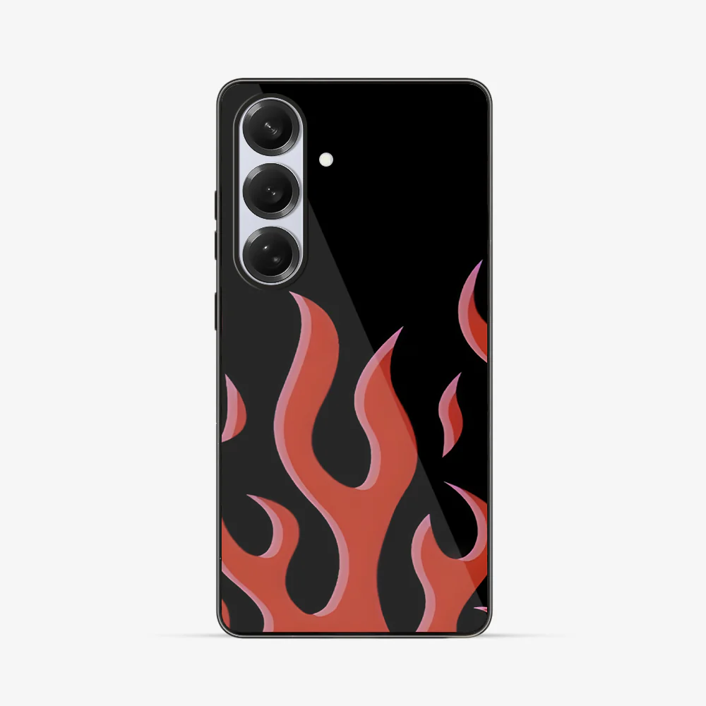 Flame Samsung Phone Case | Red - Image 3