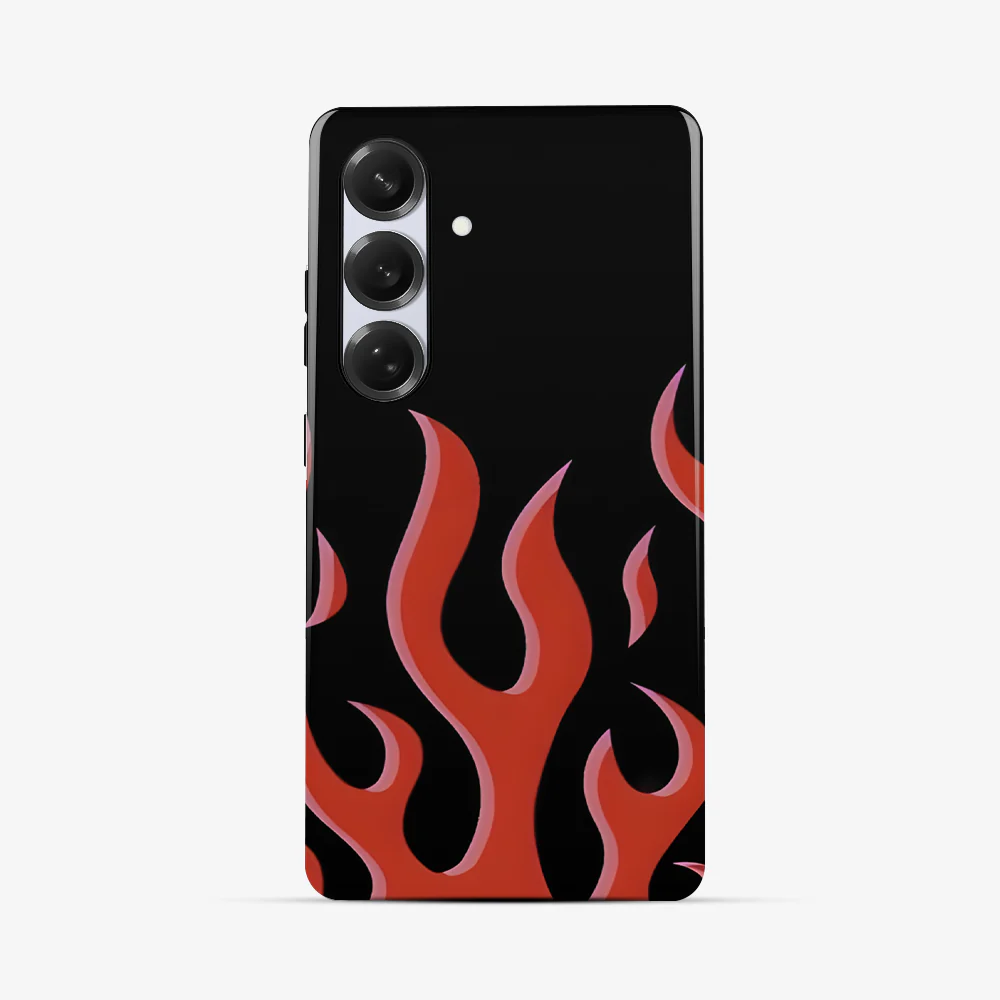 Flame Samsung Phone Case | Red - Image 4