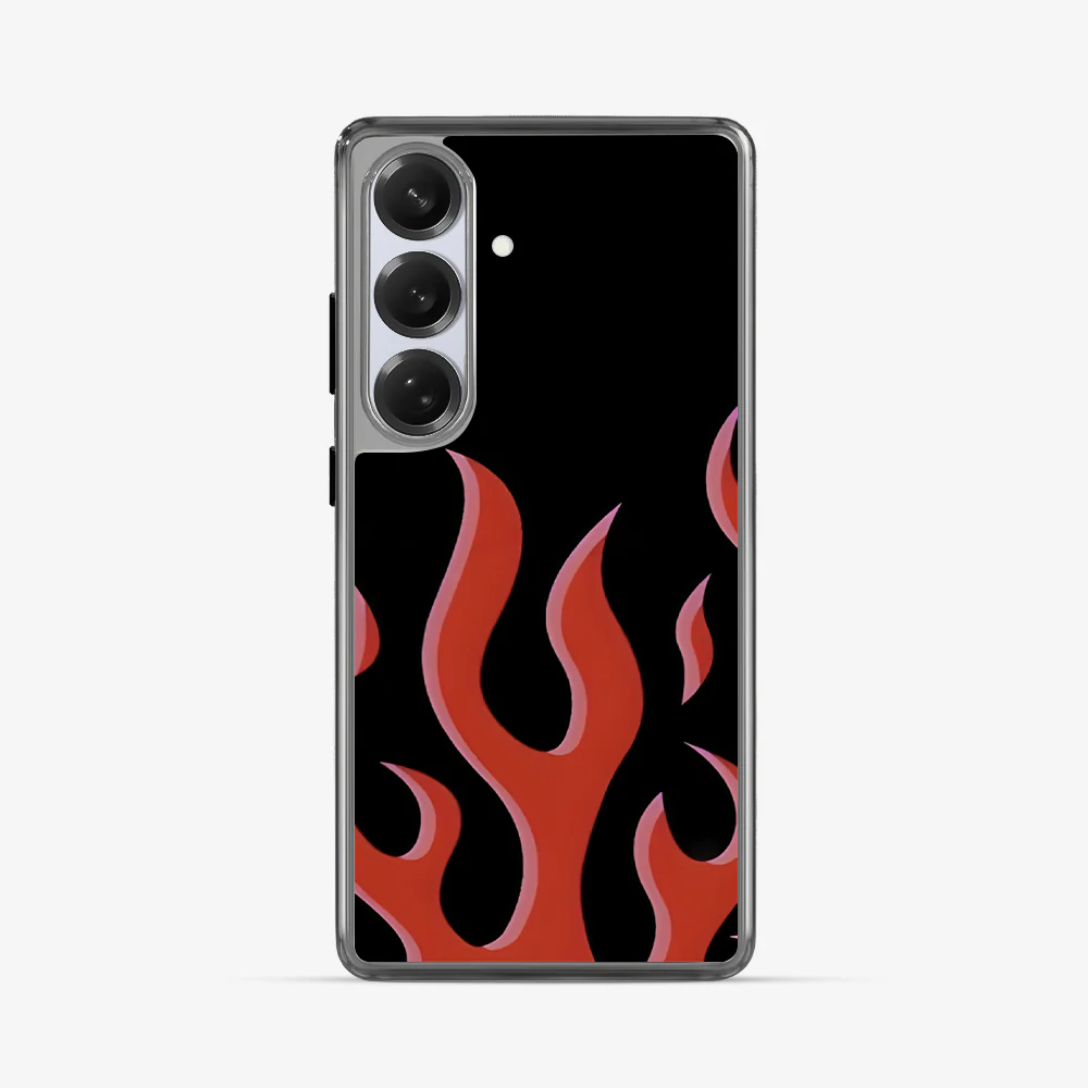 Flame Samsung Phone Case | Red - Image 5