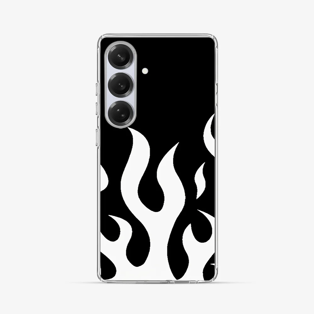 Flame Samsung Phone Case | White - Image 2