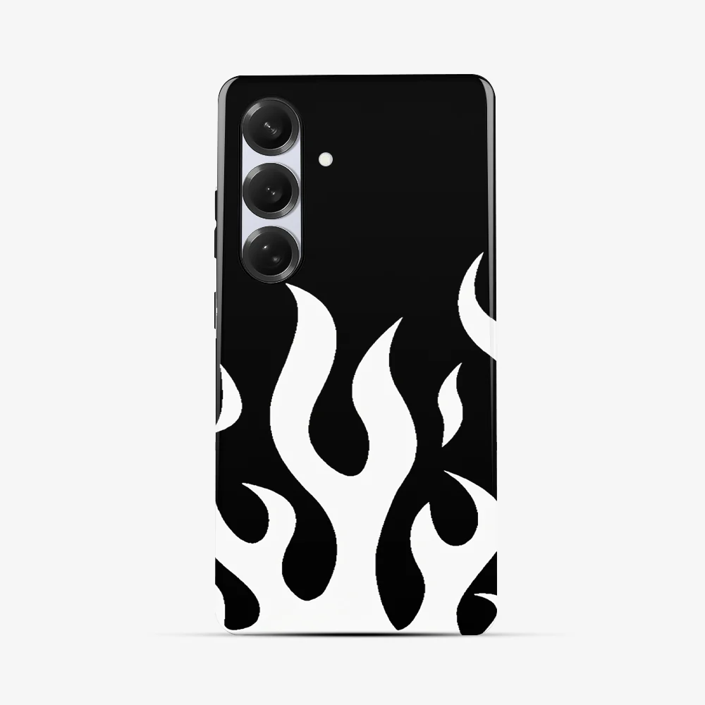 Flame Samsung Phone Case | White - Image 4