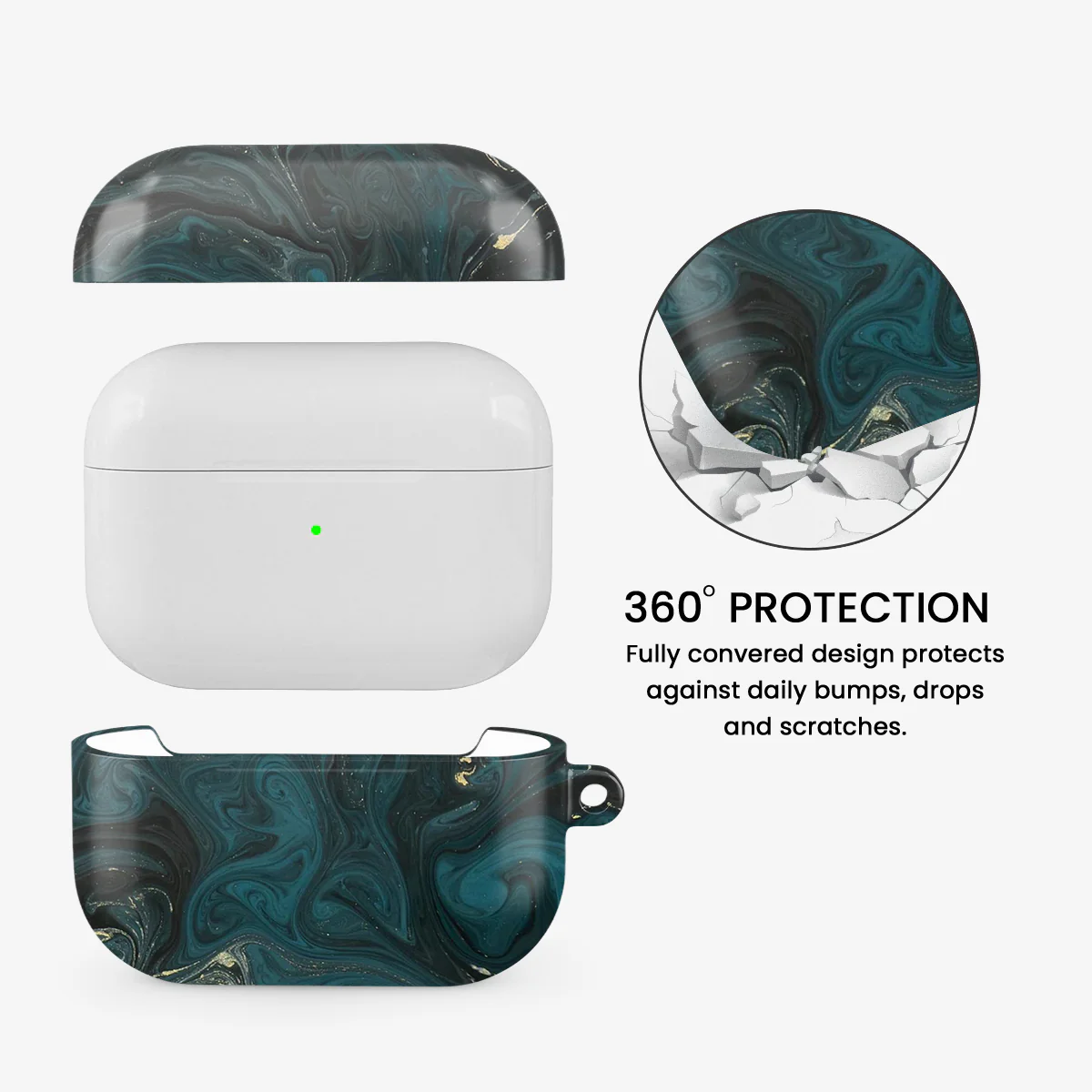 Green Gold Airpods Case - Image 2