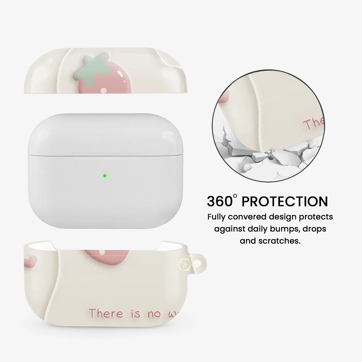 Happy | There is No worry Airpods Case - Image 2