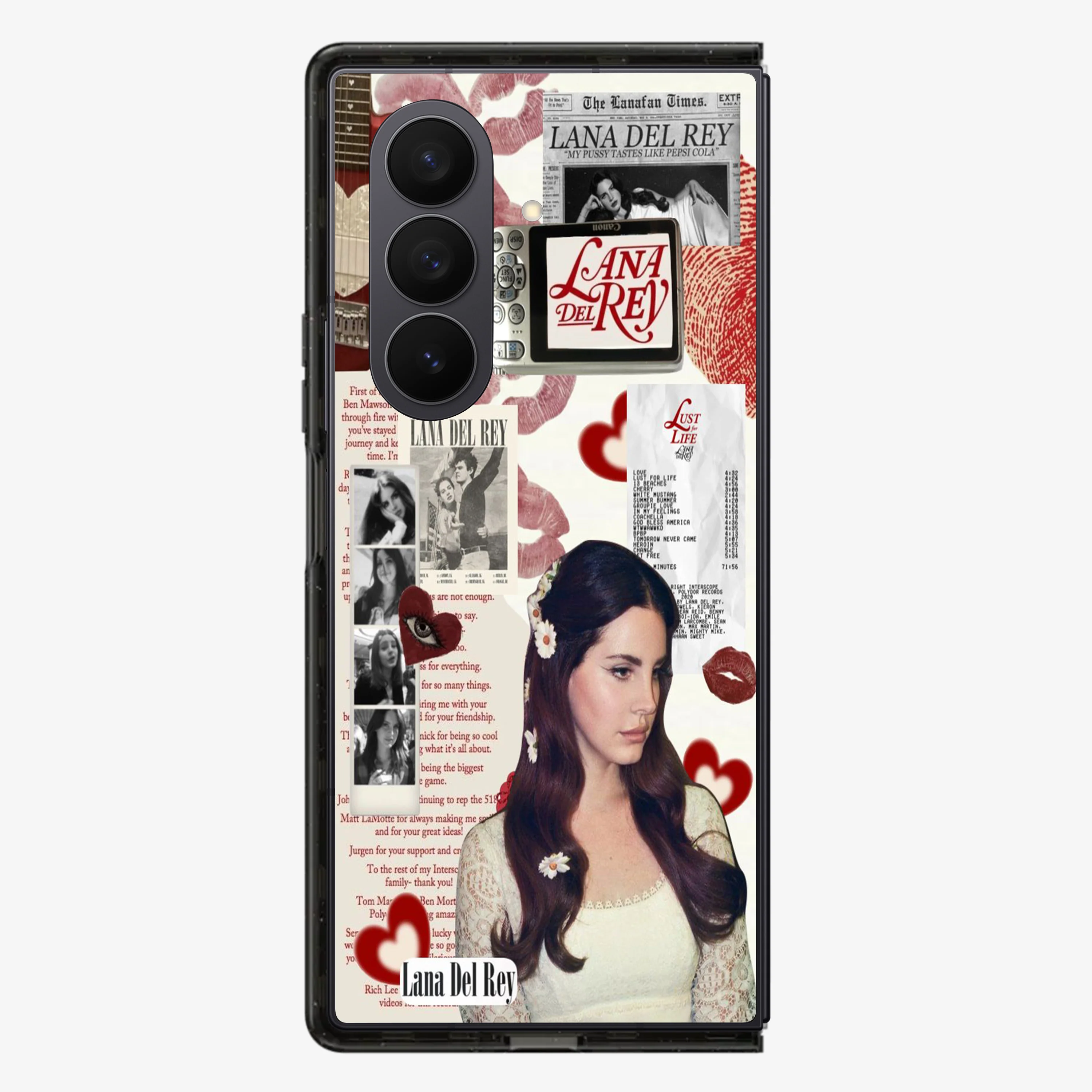 Lana Del Rey Sticker Samsung Z Fold Phone Case - Image 2