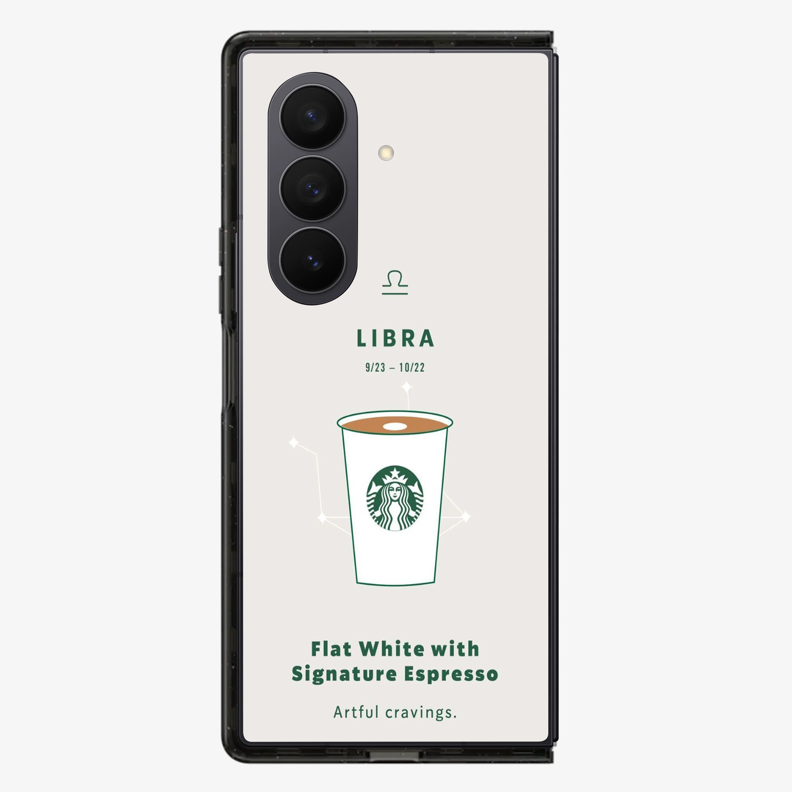 Libra | Starbucks Samsung Z Fold Phone Case - Image 2