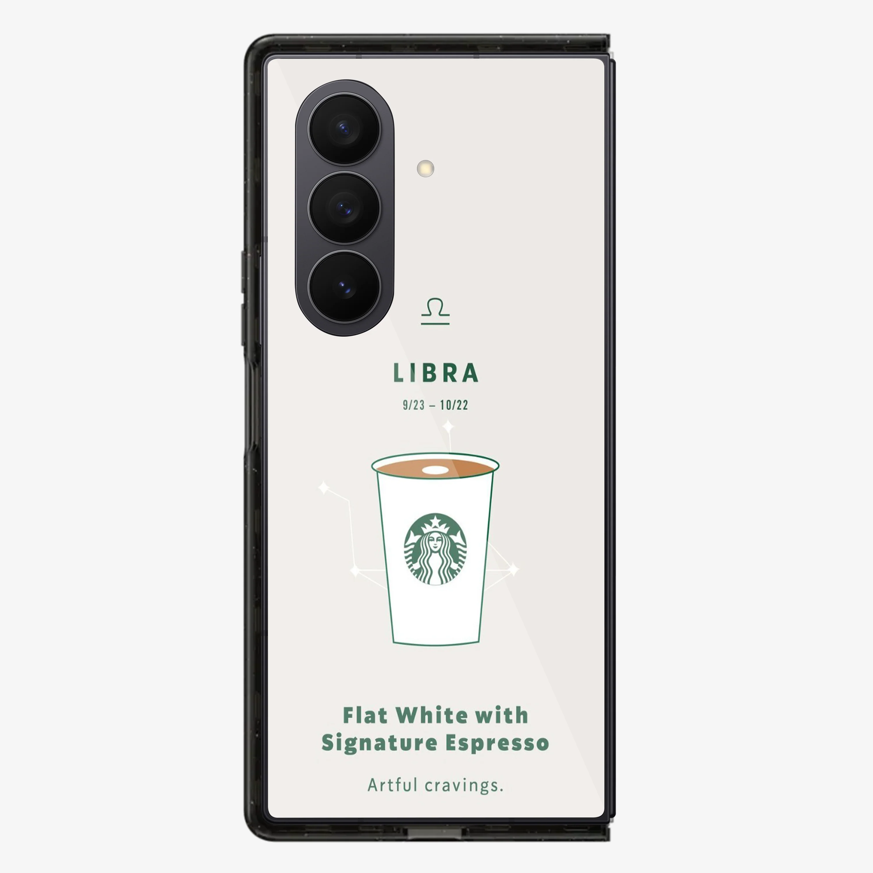 Libra | Starbucks Samsung Z Fold Phone Case - Image 3