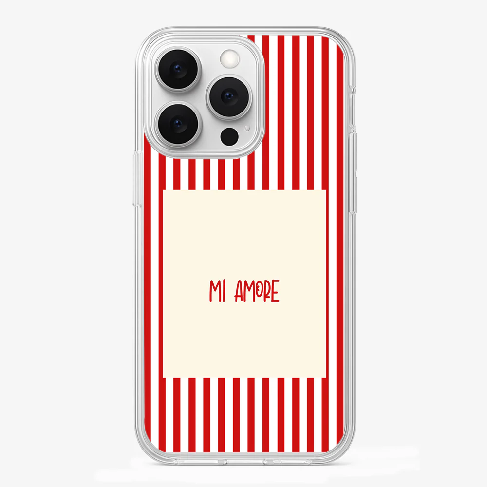Mi Amore Red Phone Case - Image 2