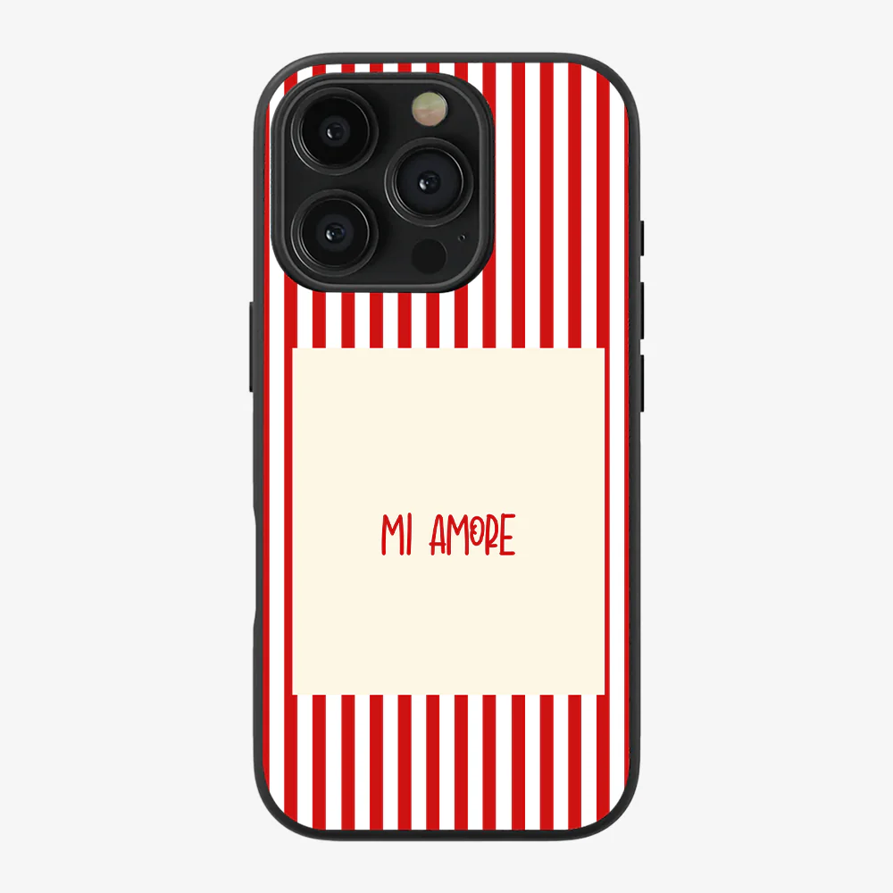 Mi Amore Red Phone Case - Image 4