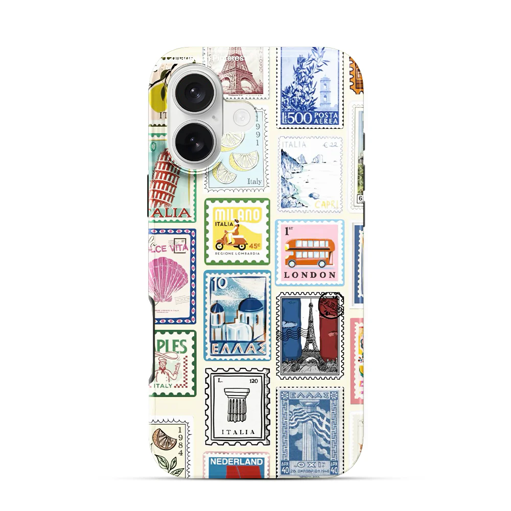 Multiple Stamps iPhone 16 Case