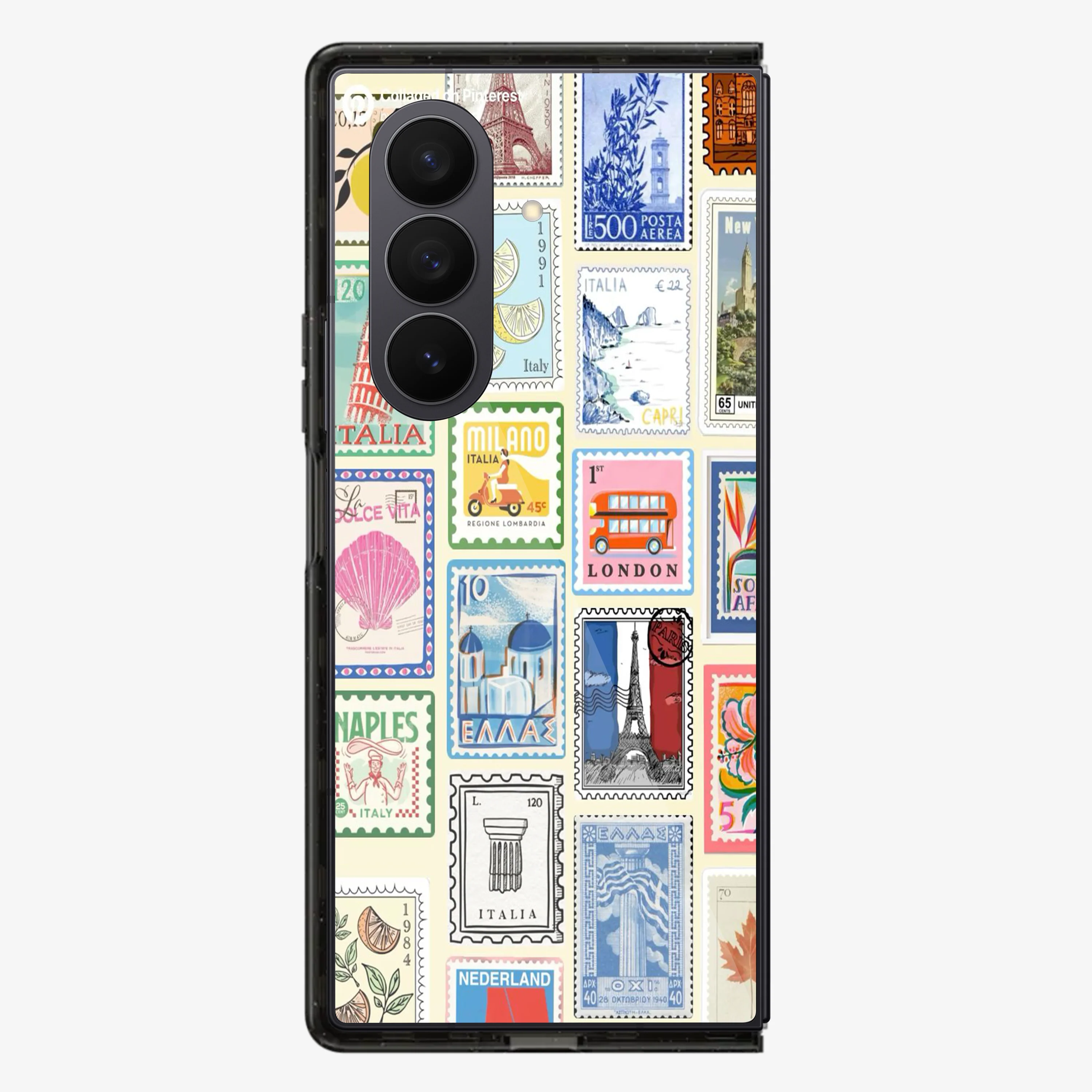 Multiple Stamps Samsung Z Fold Phone Case - Image 3