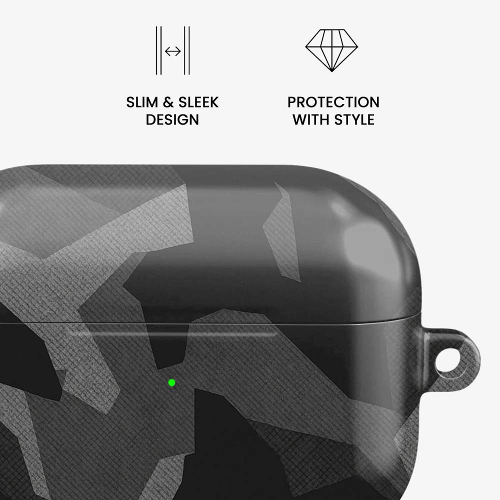 Night Black Camouflage Airpods Case - Image 4