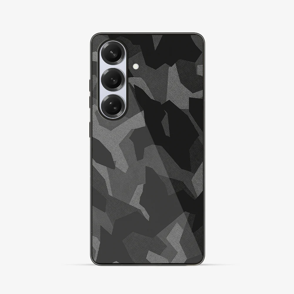 Night Black Camouflage Samsung Phone Case - Image 3