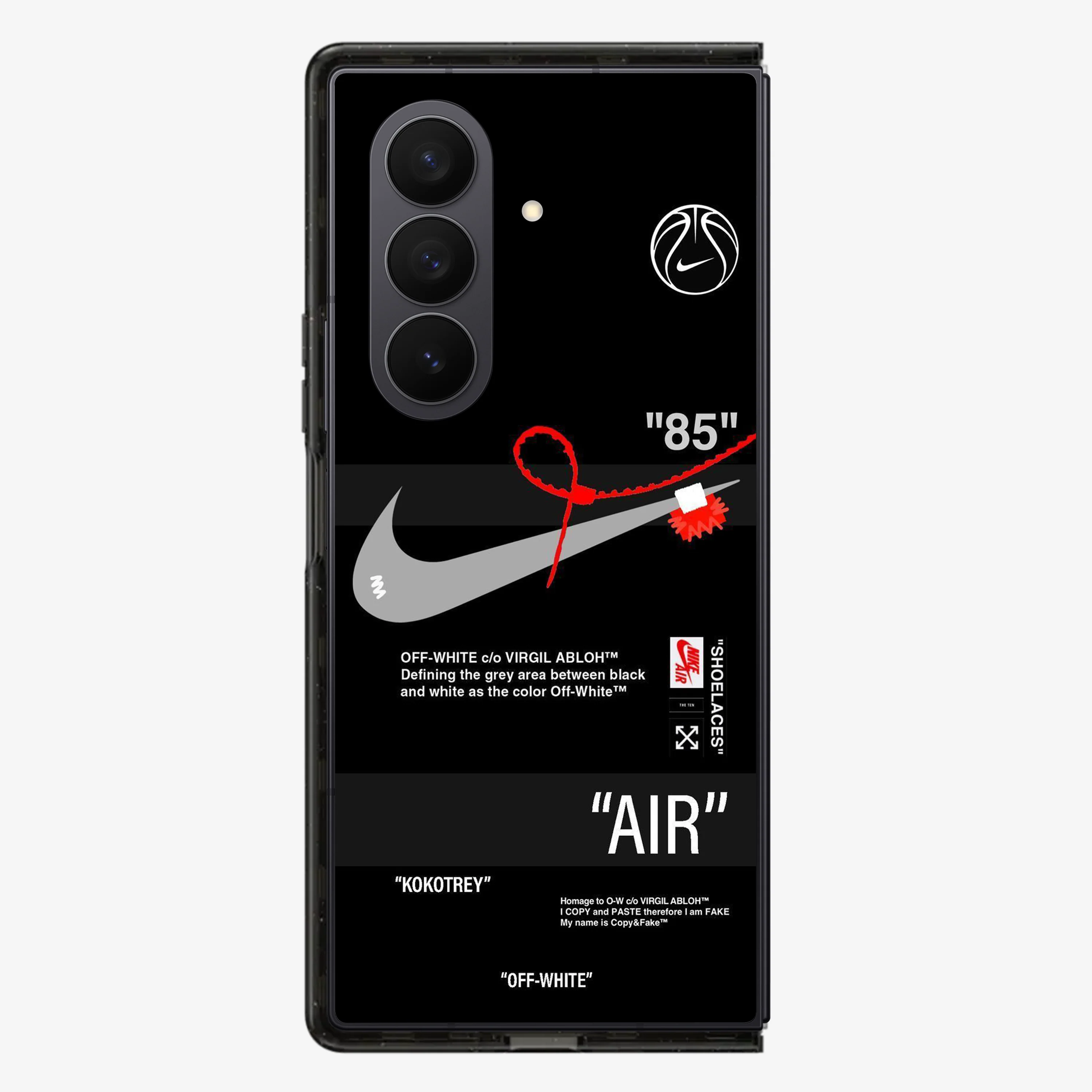 Nike | Nasa OffWhite Samsung Z Fold Phone Case - Image 2
