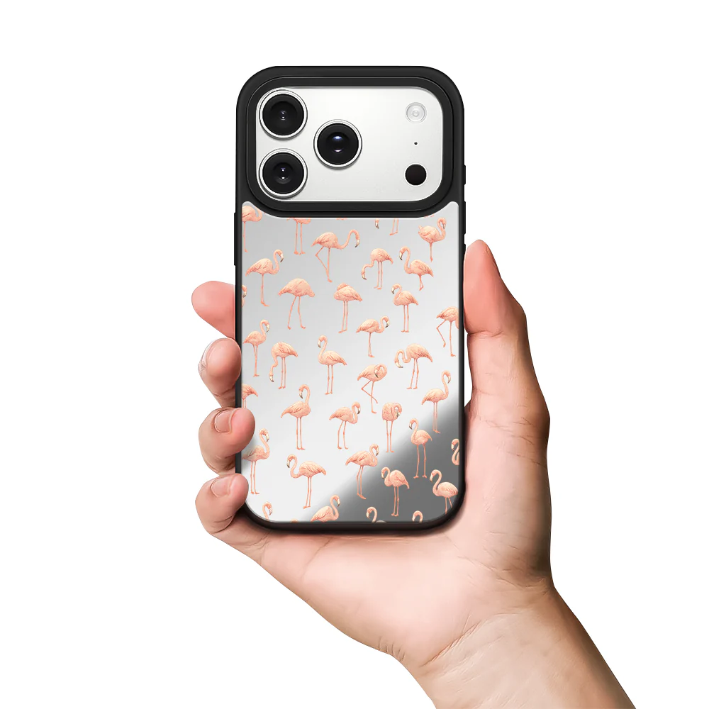 Nostalgic Pink Mirror Phone Case - Image 3