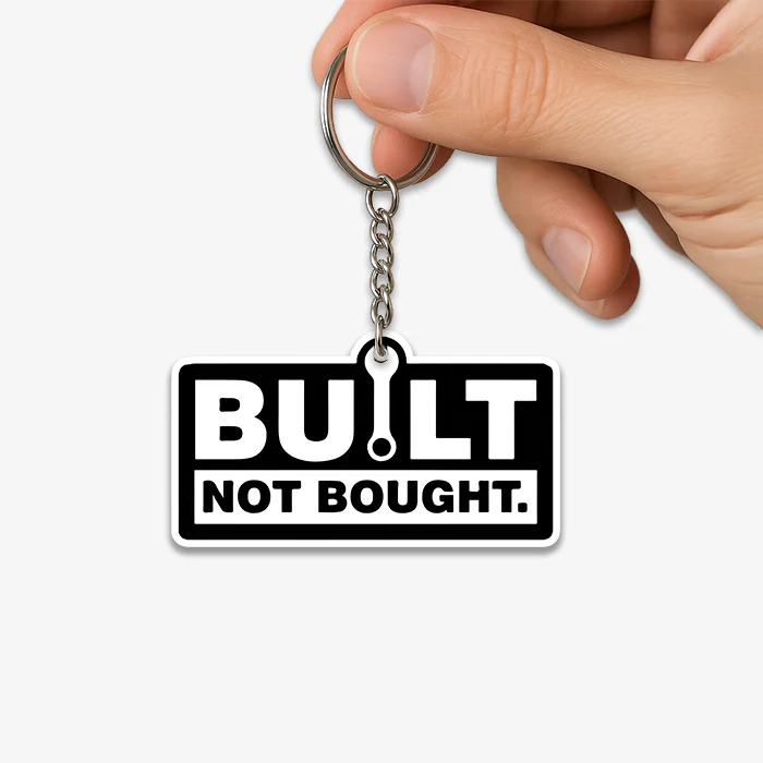 Built Not Bought KeyChain - Image 2