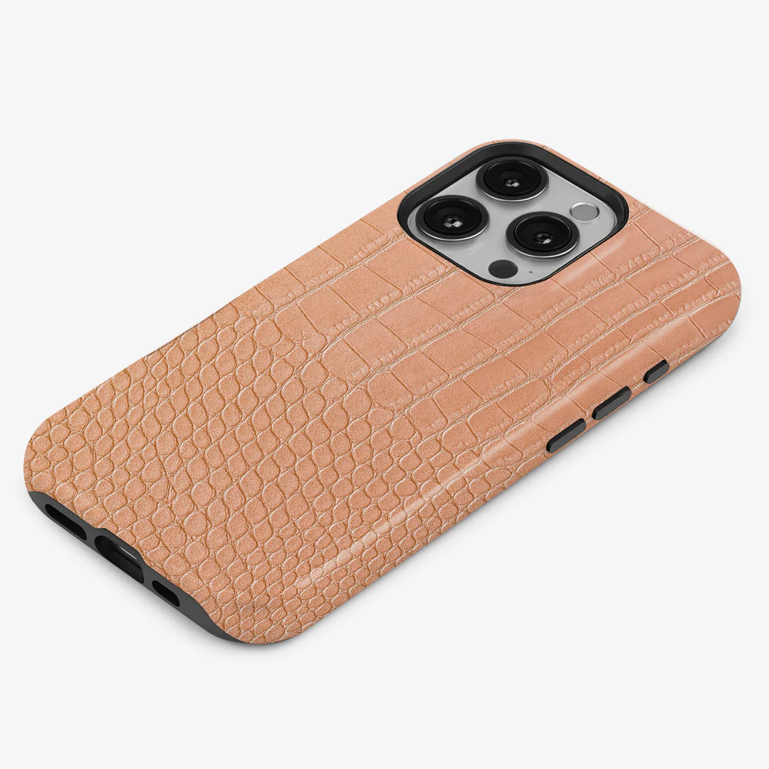 Pink Croco Armoured Phone Case - Image 2