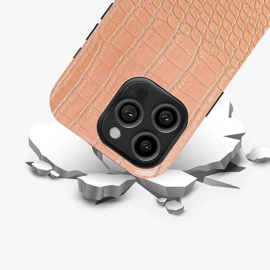 Pink Croco Armoured Phone Case - Image 5