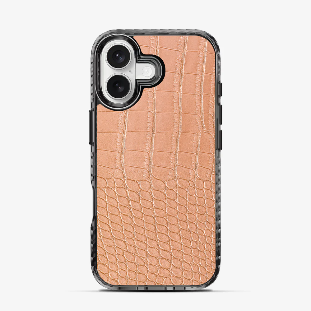Pink Croco iPhone 16 Case - Image 4