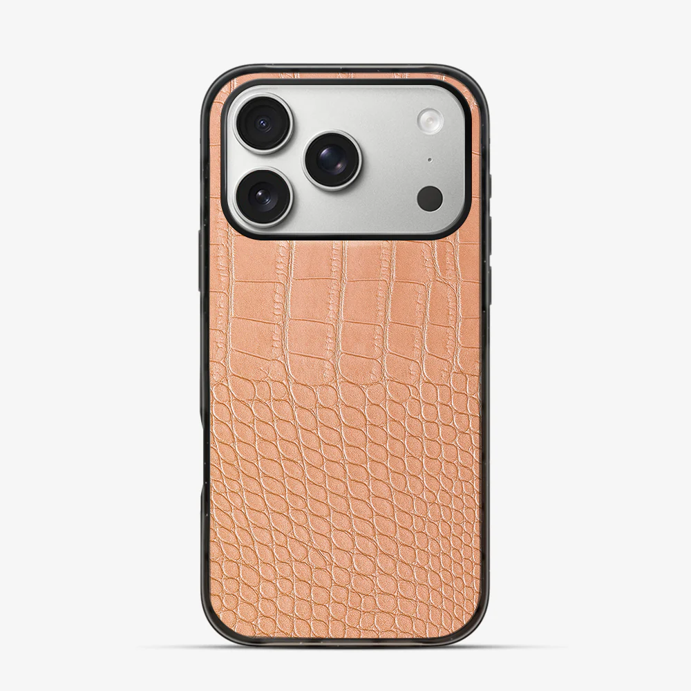 Pink Croco iPhone 17 Pro Max Case - Image 3