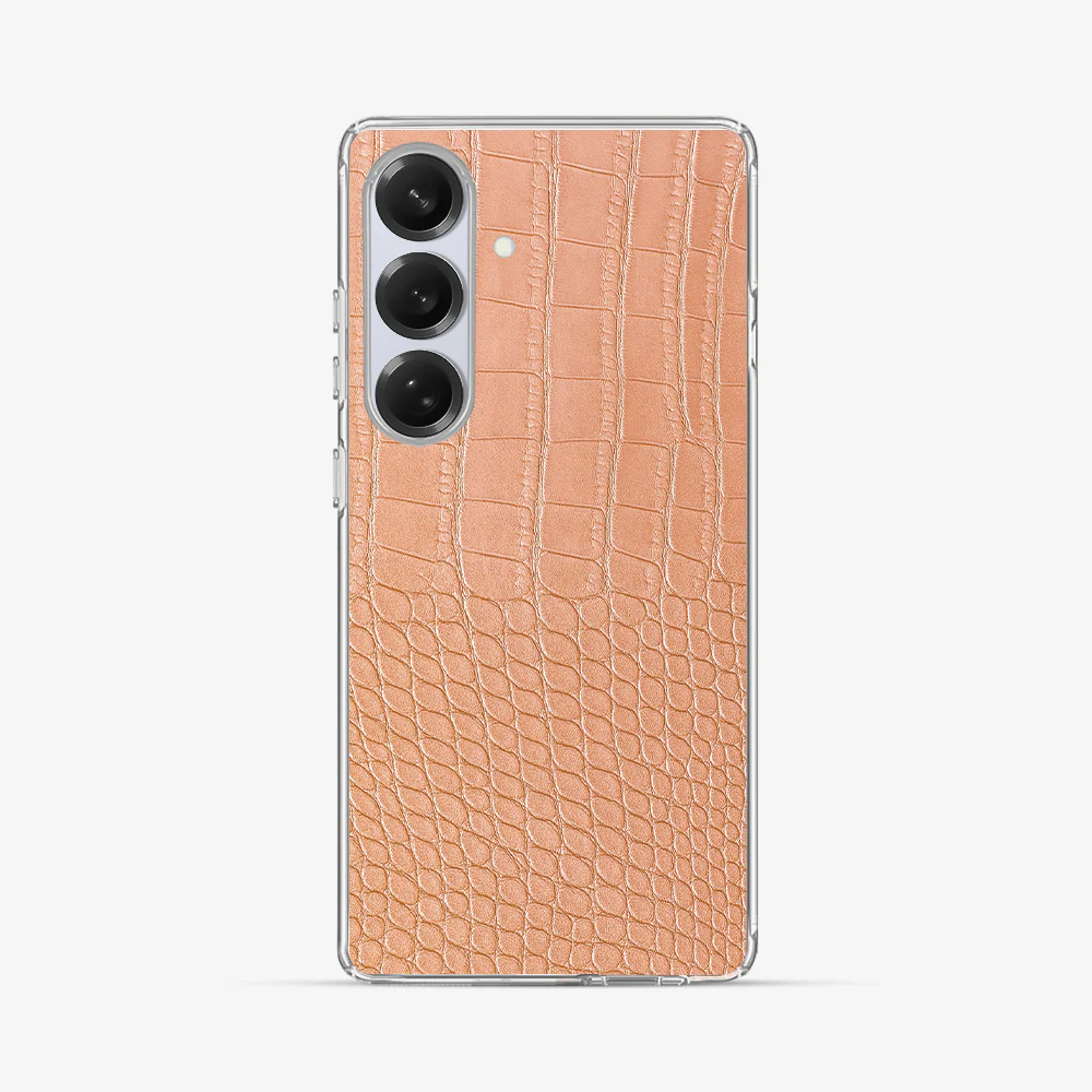 Pink Croco Samsung Phone Case - Image 2