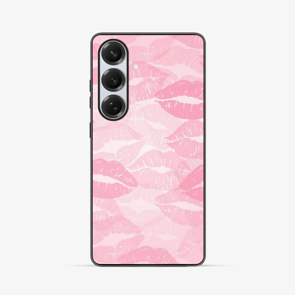 Pink Lips Pattern Samsung Phone Case | Two - Image 3