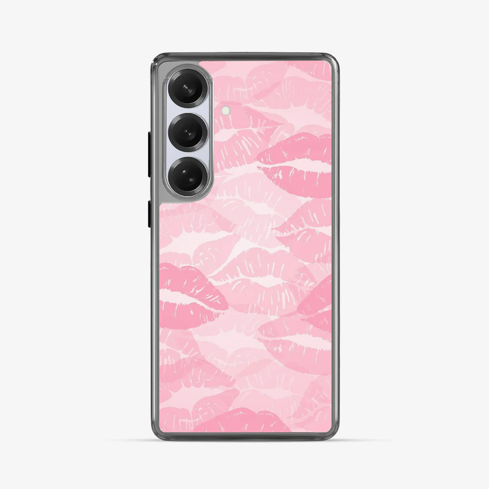 Pink Lips Pattern Samsung Phone Case | Two - Image 5