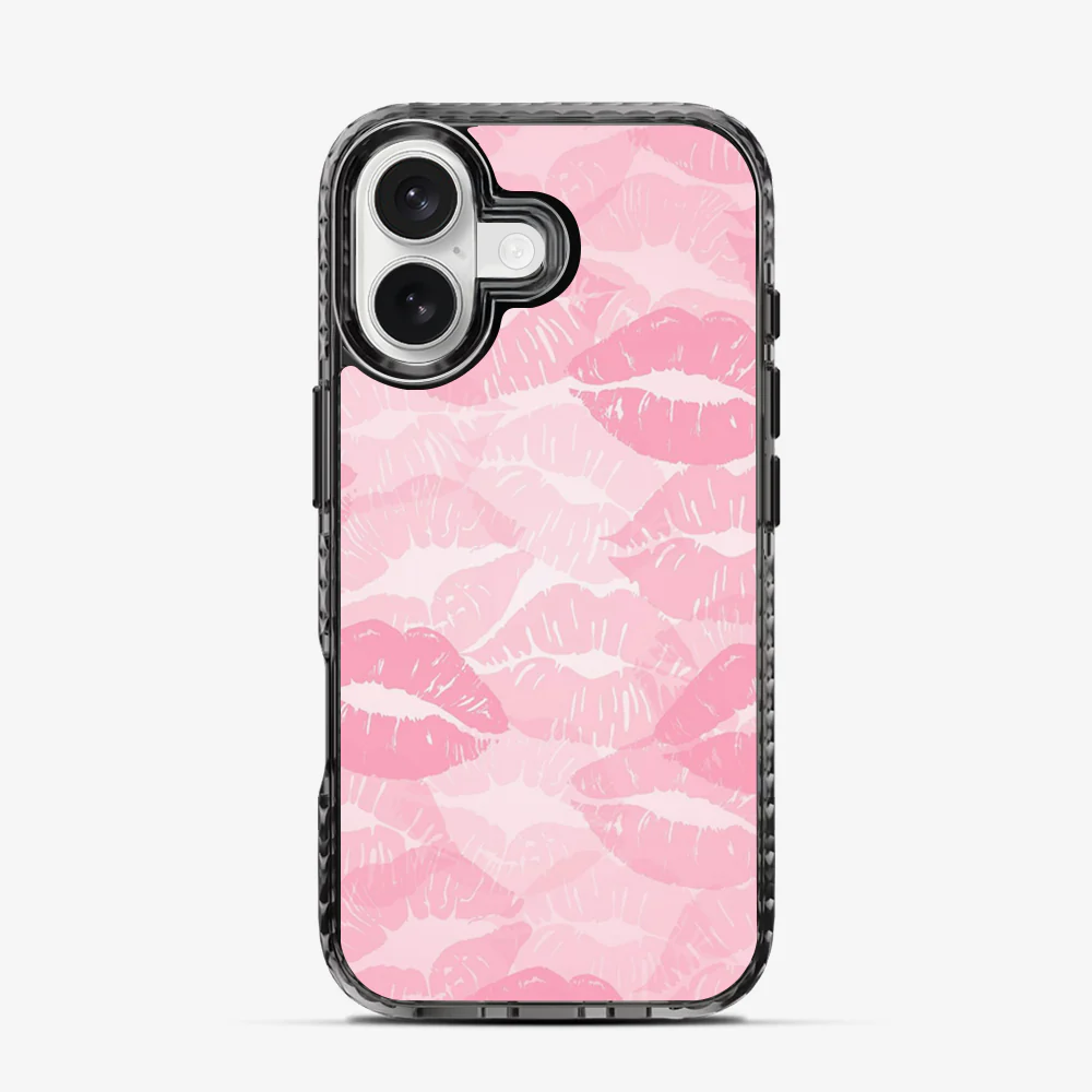 Pink Lips Pattern | Two iPhone 16 Case - Image 4