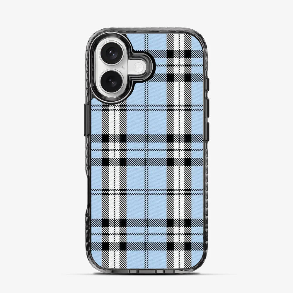 Plaid | Blue iPhone 17 Case - Image 4