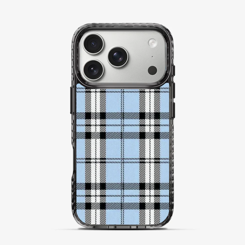 Plaid | Blue iPhone 17 Pro Case - Image 4