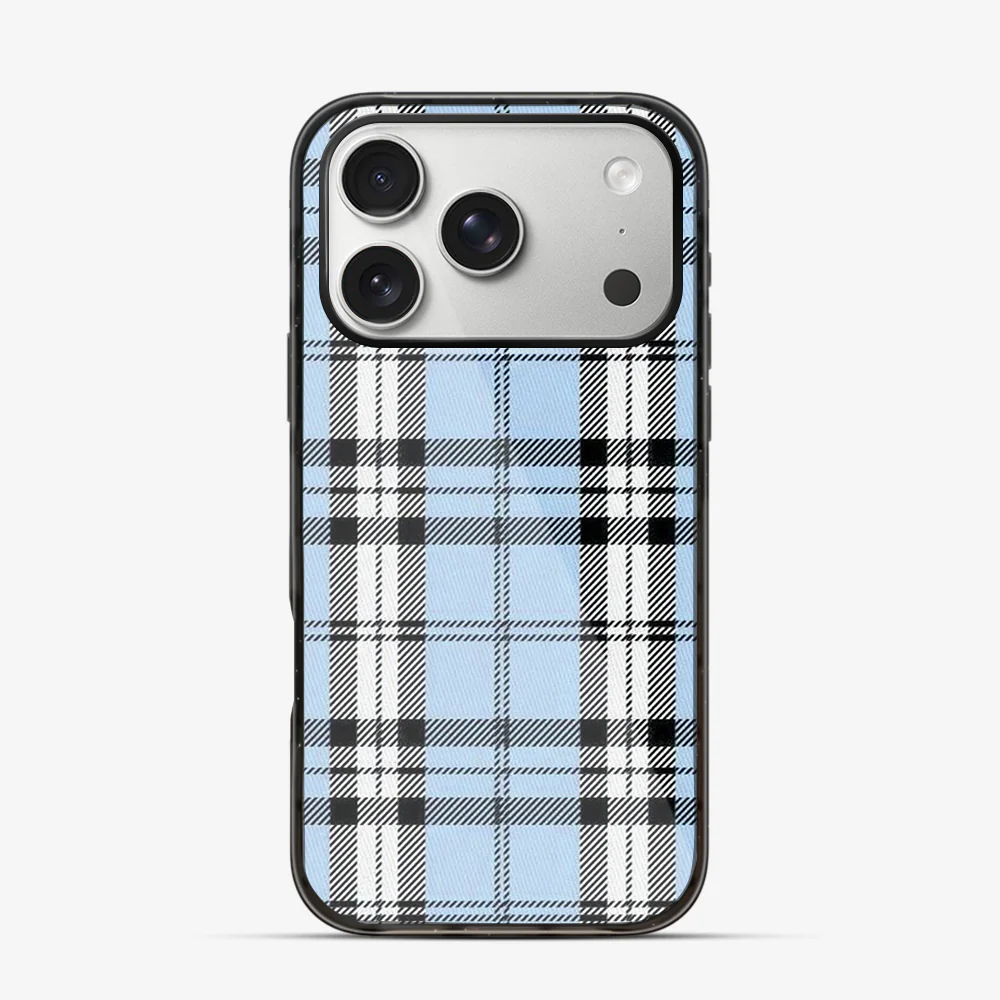 Plaid | Blue iPhone 17 Pro Case - Image 5