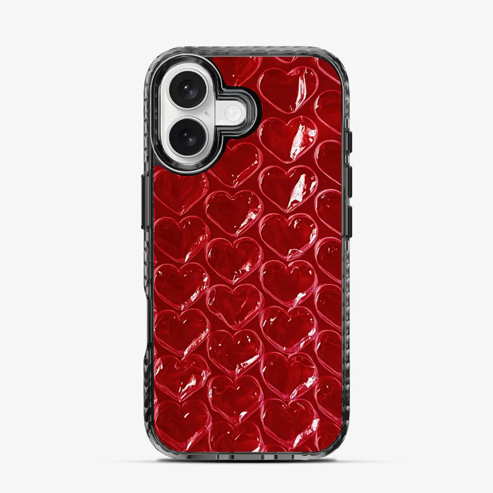 Pop Red Heart iPhone 16 Case - Image 4