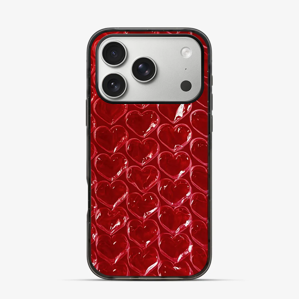 Pop Red Heart iPhone 17 Pro Case - Image 3