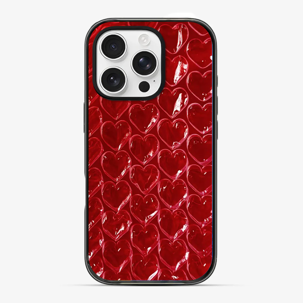 Pop Red Heart Phone Case - Image 3