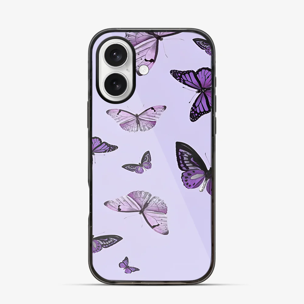 Purple Butterfly iPhone 16 Case - Image 5