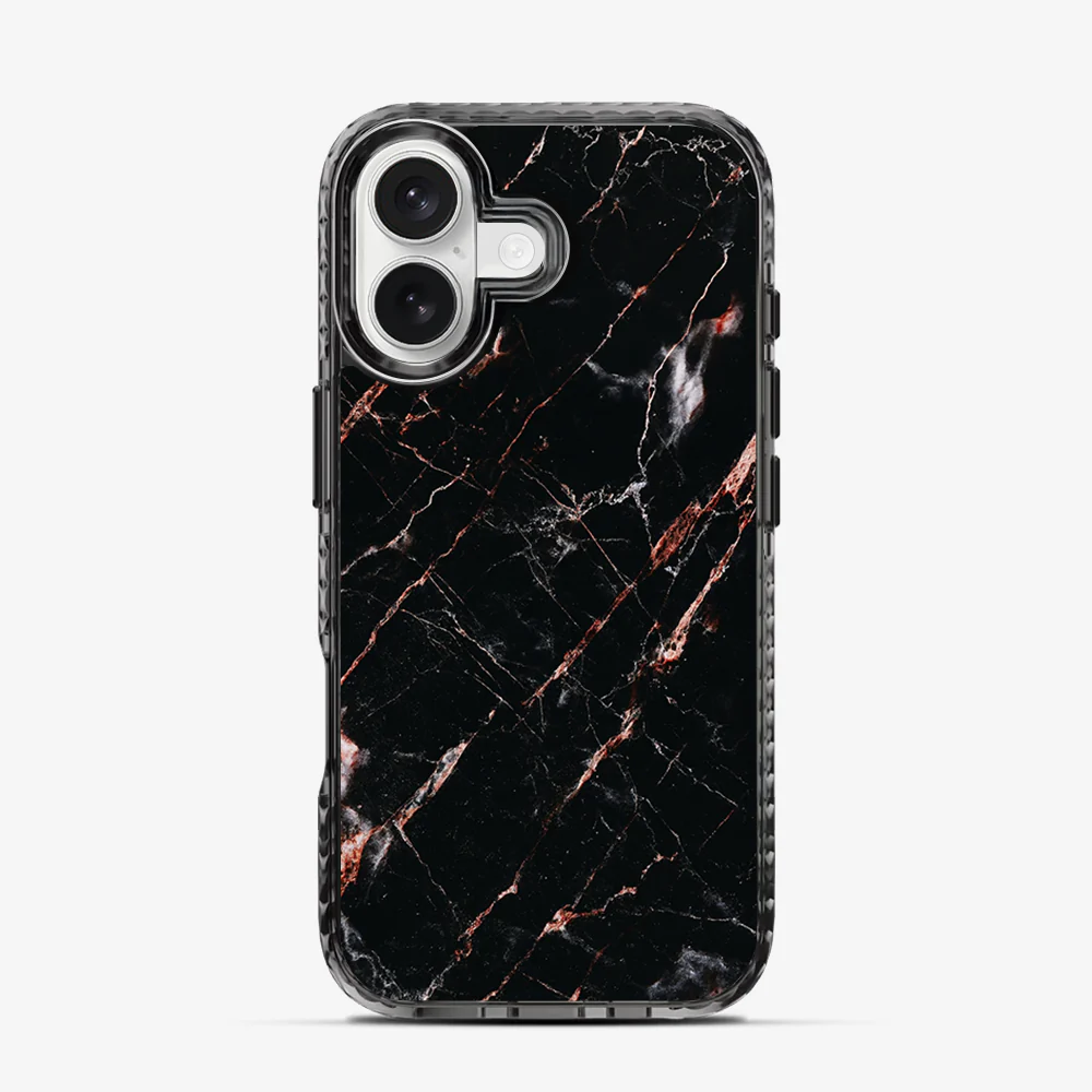 Rose Gold Marble iPhone 16 Case - Image 4