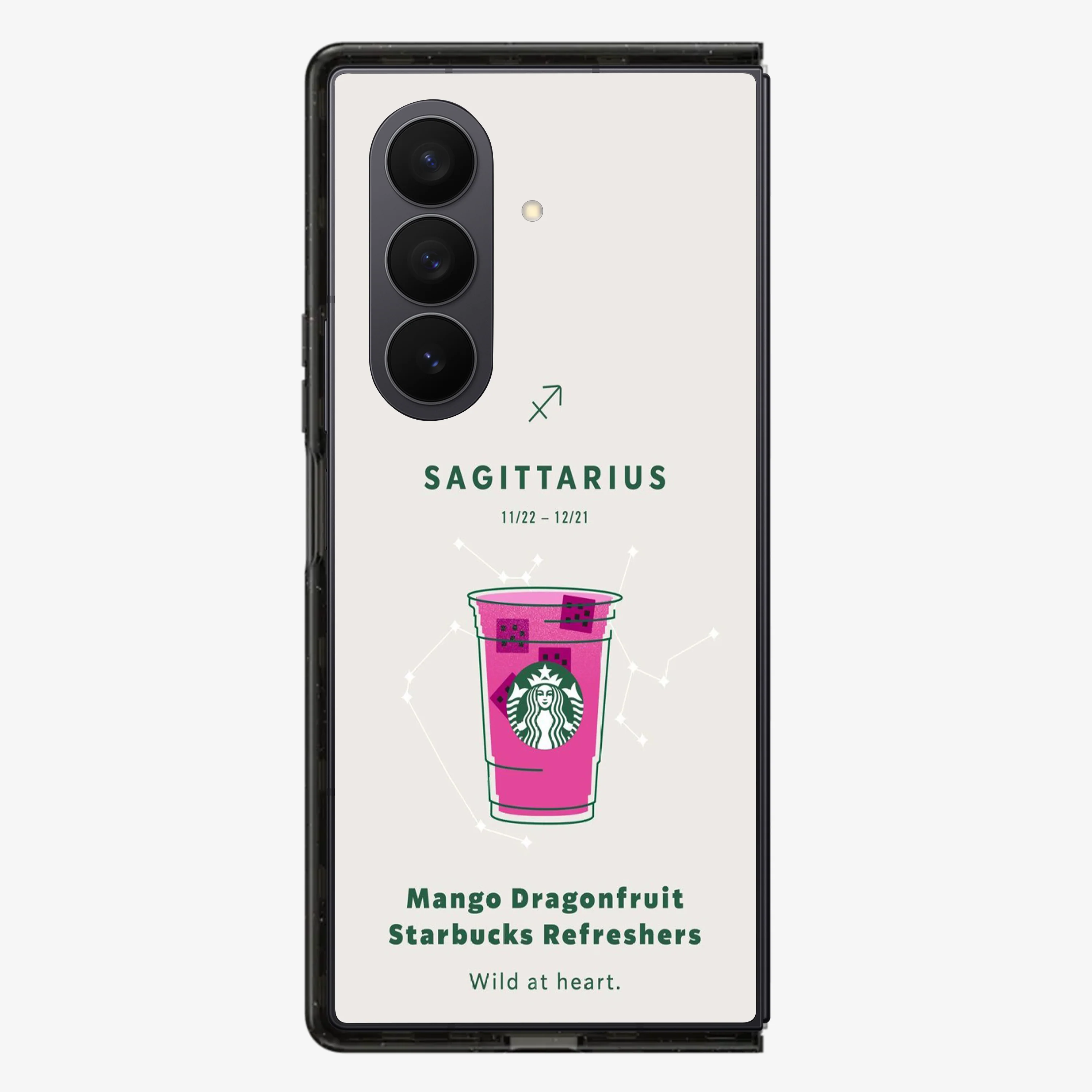 Sagittarius | Starbucks Samsung Z Fold Phone Case - Image 2