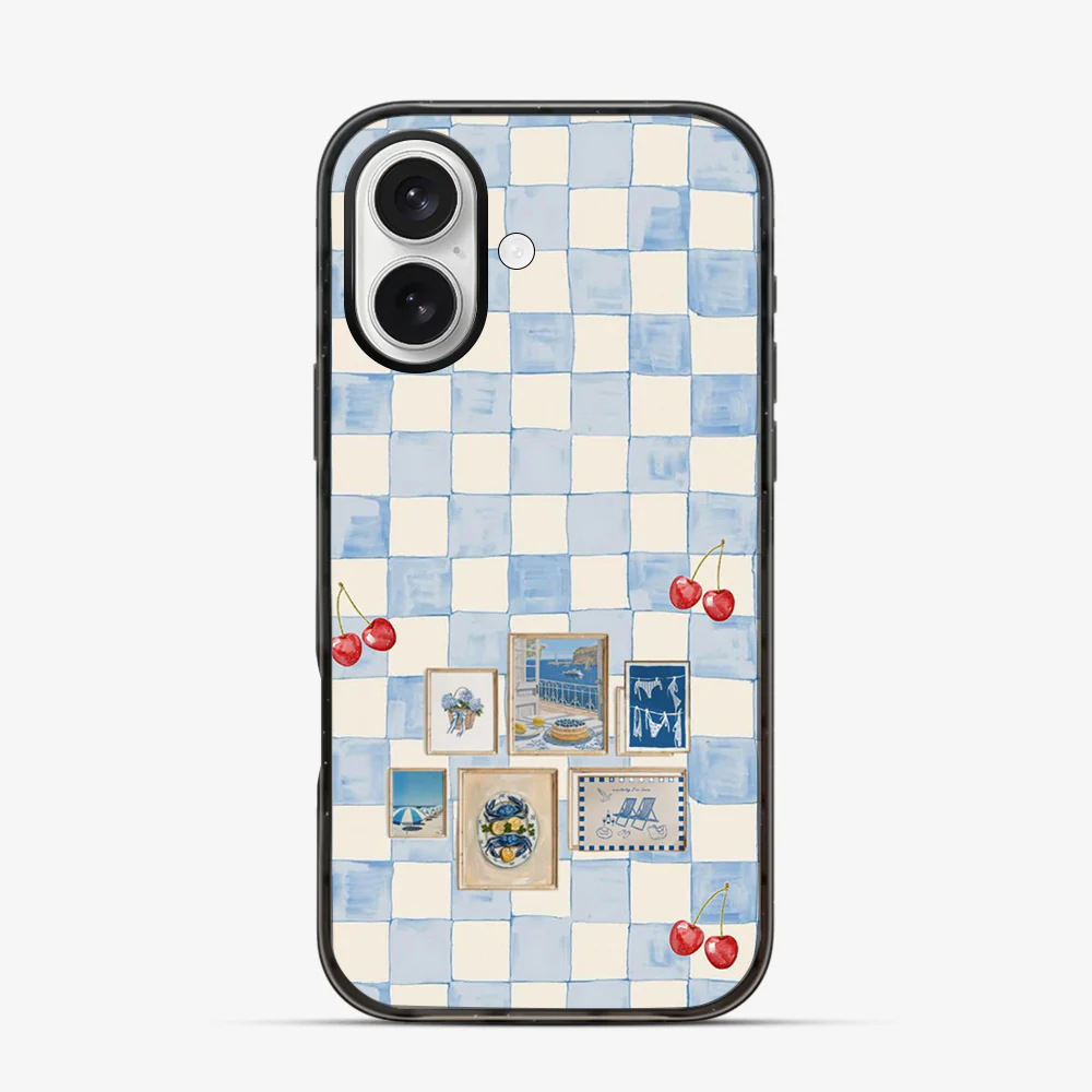 Sea Side Checker iPhone 17 Case - Image 3