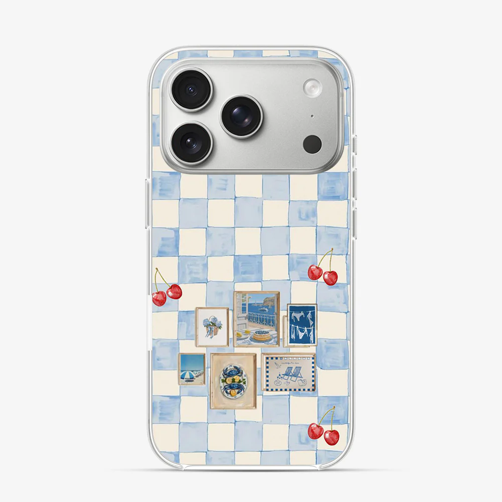 Sea Side Checker iPhone 17 Pro Case - Image 2