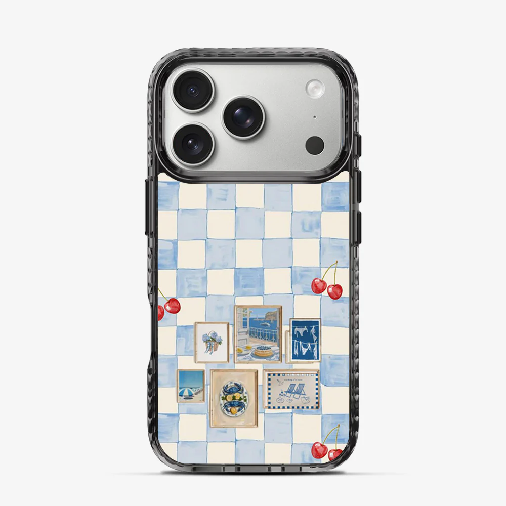 Sea Side Checker iPhone 17 Pro Case - Image 4